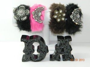 Image of ♥Glitzy Fur Cuff Bracelet♥