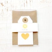 Image of NEW - Yellow Heart Gift Tags
