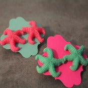 Image of Mermaid Luv Earrings (Pink & Aqua)