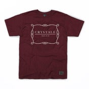 Label T-Shirt in Maroon