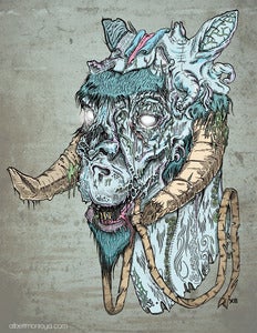 Image of Print "Taun Taun Zombie" 