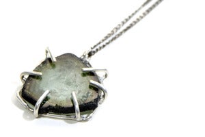 Image of Slice Necklace - Green Tourmaline