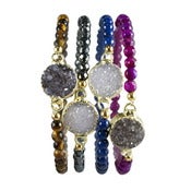 Image of Beaded Druzy Bracelet