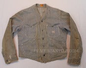 Image of Vintage 1940’s CAN'T BUST'EM Union Made Collarless Engineer Jacket 42 M / L 