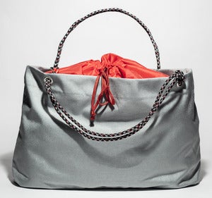 Image of Scotty - Karen Tote - Grey with Red