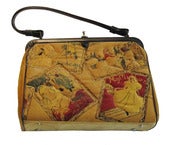 Image of Vintage Quilted Velvet Kelly Bag