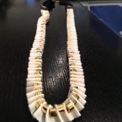Image of 3.1 Phillip Lim Cream Accordion Necklace