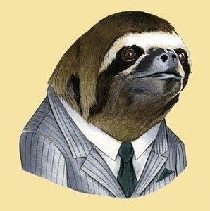 Image of Sloth Print 8x10