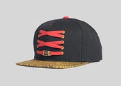 Image of ICONS - Super Crew - Black & Gold Elephant Print Snap Back