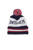Image of INTELLECT POM BEANIE | NAVY/RED | 