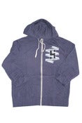 Image of Seal Of Authenticity Zip Up Hoody | Navy Heather | 