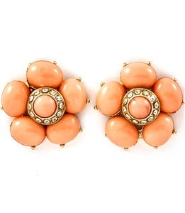 Image of Formica Crystal Flower Earrings