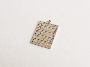 Image of Sterling Silver Report Card Pendant