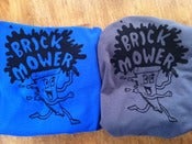Image of brick mower-  Pizza shirt