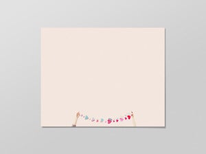 Image of string of hearts