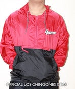 Image of "Los Chingones" Red n' Black Windbreaker 