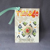 View 1940s crochet and plastic flower brooch
