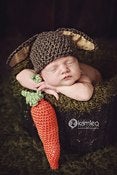 Image of Floppy Bunny Hat ( with carrot prop add on) 