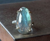 Image of Labradorite Ring in 14kt Gold and Sterling Silver