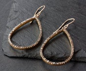 Image of Pavé Diamond Teardrop Earrings