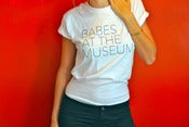 Image of Babes At The Museum Unisex T-shirt (White) 