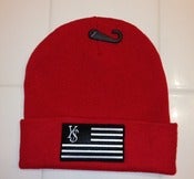 Image of Red "One Nation Under Swag" Beanie