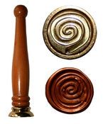 Image of 110 - Spiral design wax seal stamper