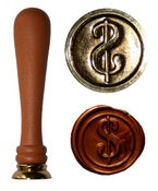 Image of 113 - Dollar sign wax seal stamper