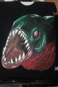 Image of These savage waters, Piranha crew neck
