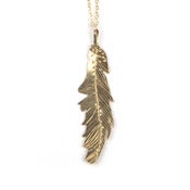Image of Gilded Feather Necklace