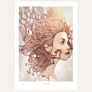 Image of 'Shiny hair' print by Ëlodie