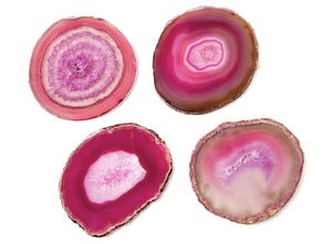 Image of Pink Agate Stone Coasters