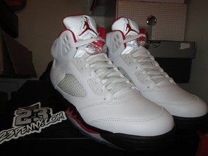 Image of Air Jordan V (5) Retro "Fire Red" 2013 