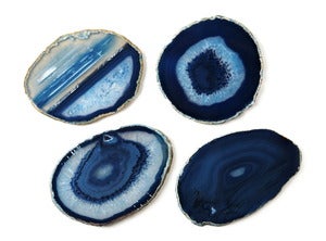 Image of Blue Agate Stone Coasters
