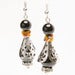Image of Frida Black Onyx Tibetan Earrings