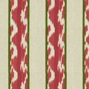Image of 1.4 Yards Kravet Pink Ikat Stripe Fabric