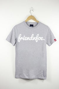Image of The white on grey logo shirt