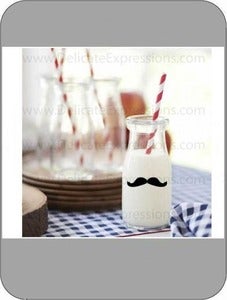 Image of Mustache Vinyl Decals {Set of 30}