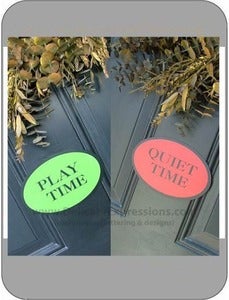 Image of Play/Quiet Time Door Magenet