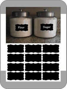 Image of Decorative Chalkboard Labels {Set of 12}