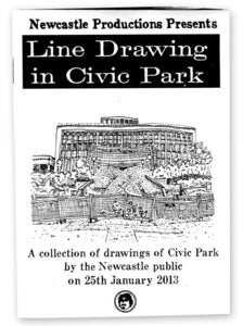 Image of Line Drawing in Civic Park Zine