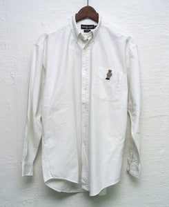 Image of Ralph Lauren oxford shirt teddybear logo (L)