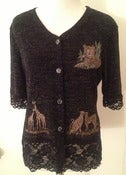 Image of Metallic Animal Motif Shirt 