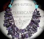 Image of N1044 Turquoise with amethyst nuggets