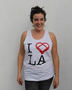 Image of I U-Lock LA Tank - White