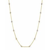 Image of " New " Kara Ackerman <i> Talulah <i/> Yellow Gold Faceted Stone Strand Necklace 36" Set Apart 