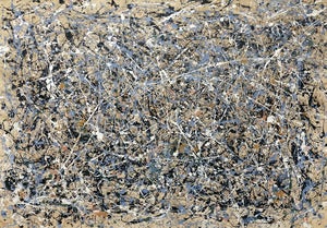 Image of Jackson Pollock-esque Oil/Latex/Enamel/ on Canvas