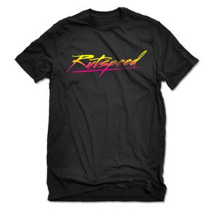 Image of Rutspeed Brush Script Logo Graphic T-Shirt