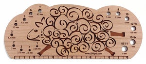 Image of Long Sheep Knitting Needle Gauge