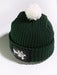 Image of Five Finger Thing Patch Dark-green/white Bobble Hat
